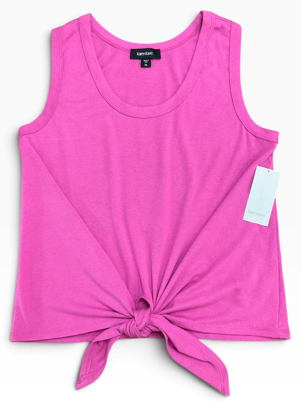 Karen Kane Women’s Tie-Front Tank Top Pink Size XL NWT